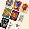 Abstract Lion Mini Paint By Numbers