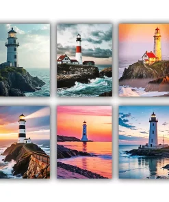 Aesthetic Lighthouse Mini Paint By Numbers