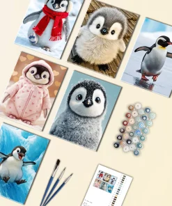 Baby Penguin Mini Paint By Numbers