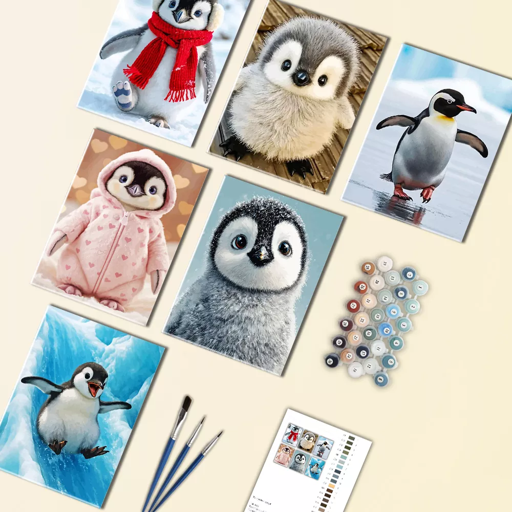 Baby Penguin Mini Paint By Numbers Baby Penguin Mini Paint By Numbers
