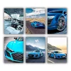 Blue Audi R8 Mini Paint By Numbers