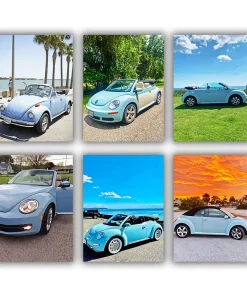 Blue Beetle Convertible mini paint by numbers