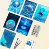 Blue Disco Ball Mini Paint By Numbers