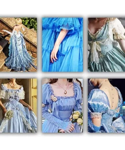 Blue Dress Mini Paint By Numbers