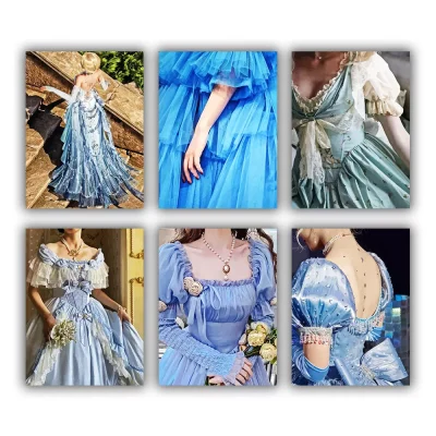 Blue Dress Mini Paint By Numbers