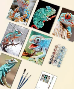 Blue Gecko Mini Paint By Numbers