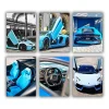 Blue Lamborghini mini paint by numbers
