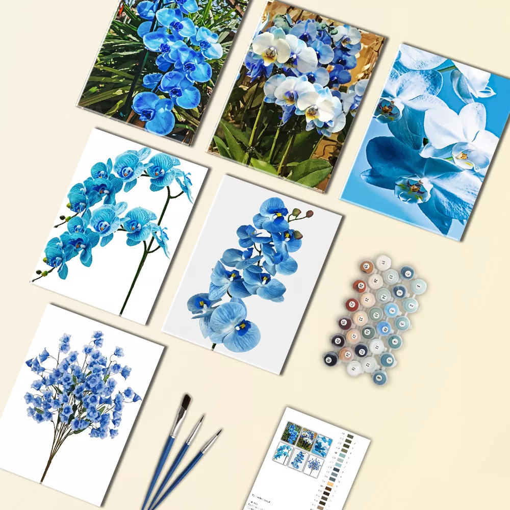 Blue Orchid Mini Paint By Numbers Blue Orchid Mini Paint By Numbers