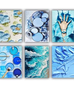 Blue Painting Mini Paint By Numbers