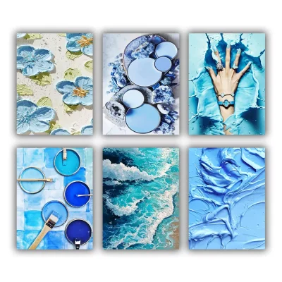 Blue Painting Mini Paint By Numbers