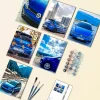 Blue VW Polo mini paint by numbers