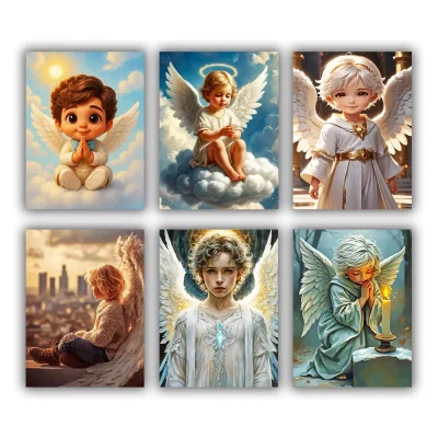 Boy Angel Mini Paint By Numbers