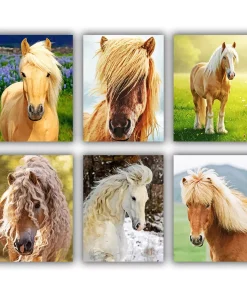 Brown Horse Mini Paint By Numbers