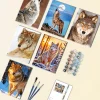 Brown Wolf Mini Paint By Numbers