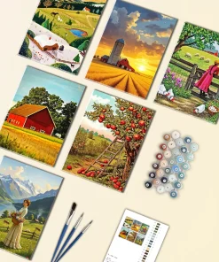 Countryside Life Mini Paint By Numbers