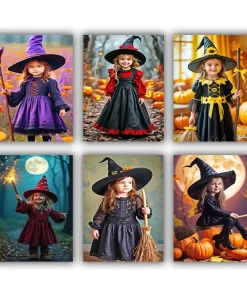 Girl Witches Mini Paint By Numbers