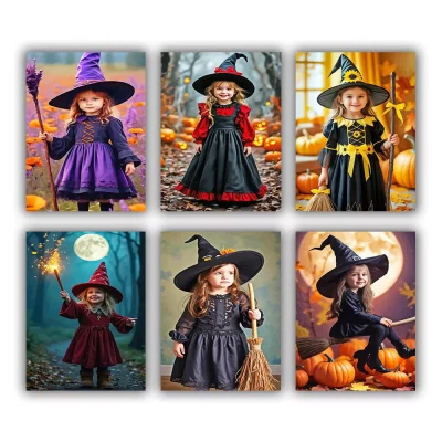 Girl Witches Mini Paint By Numbers