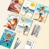 Girl in Beach Mini Paint By Numbers