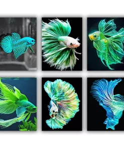 Green Betta Mini Paint By Numbers