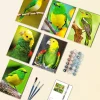 Green Bird Mini Paint By Numbers