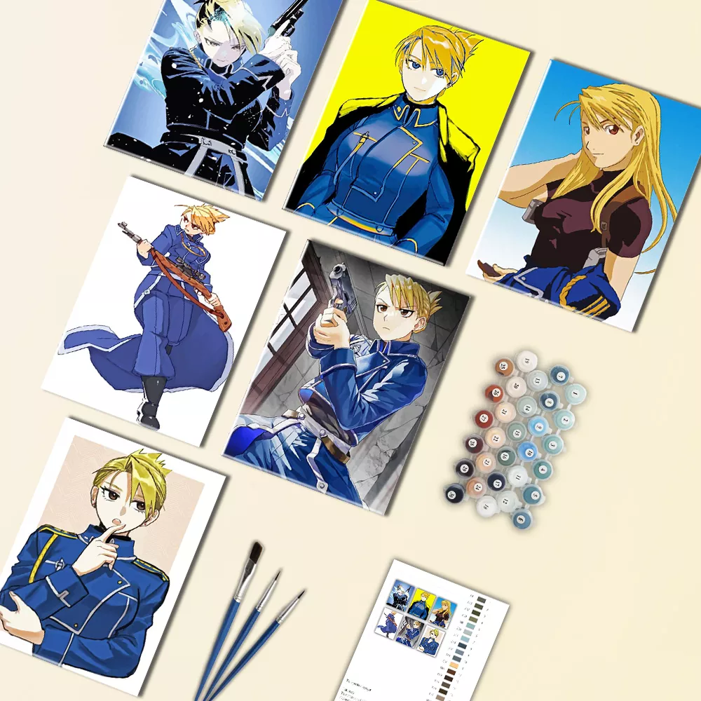 Hieutenant Hawkeye mini paint by numbers