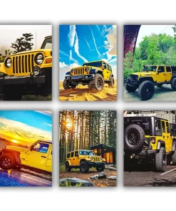 Jeep Wrangler mini paint by numbers