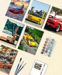 Lamborghini Diablo Mini Paint By Numbers