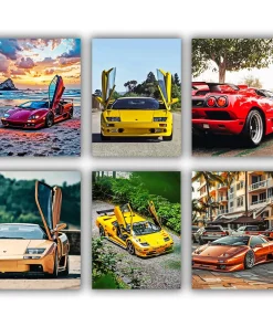 Lamborghini Diablo Mini Paint By Numbers