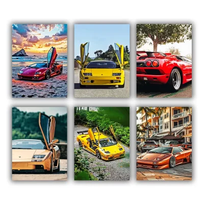 Lamborghini Diablo Mini Paint By Numbers