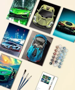 Lamborghini Sian Mini Paint By Numbers