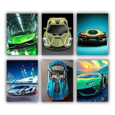 Lamborghini Sian Mini Paint By Numbers