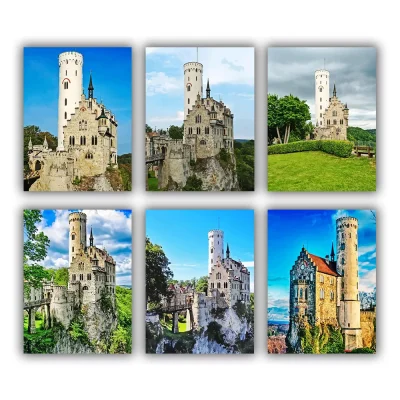 Liechtenstein Castle mini paint by numbers