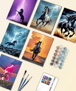 Lightning Horse Mini Paint By Numbers