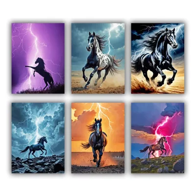 Lightning Horse Mini Paint By Numbers