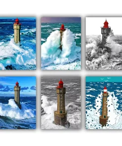 Lighthouse La Jument Mini Paint By Numbers