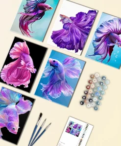 Lilac Betta Mini Paint By Numbers