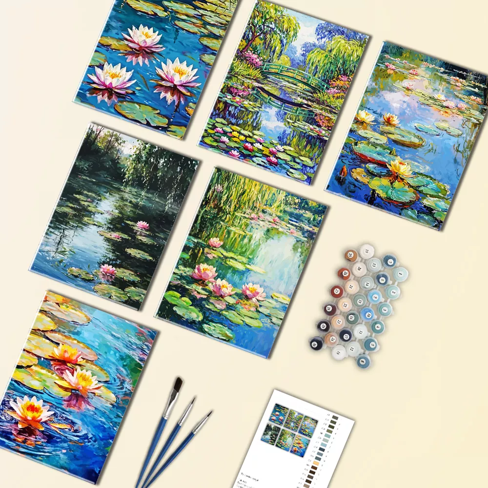 Lilies by Monet Mini Paint By Numbers Lilies by Monet Mini Paint By Numbers
