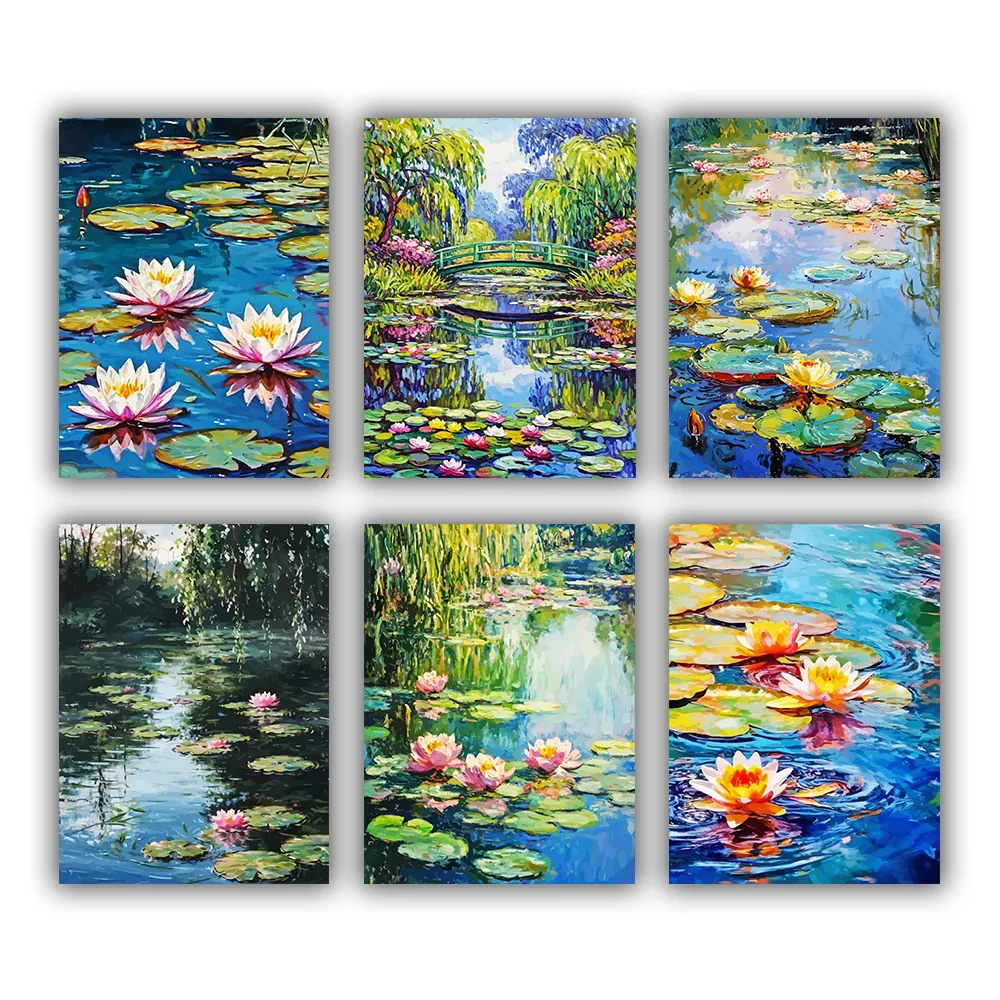 Lilies by Monet Mini Paint By Numbers Lilies by Monet Mini Paint By Numbers