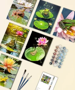 Lily Pad Frog Mini Paint By Numbers