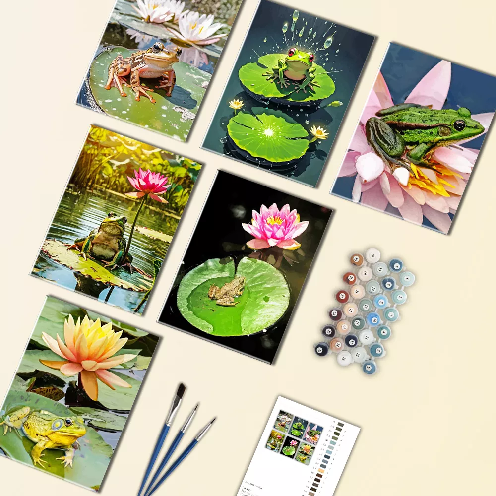 Lily Pad Frog Mini Paint By Numbers Lily Pad Frog Mini Paint By Numbers