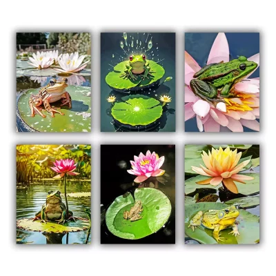 Lily Pad Frog Mini Paint By Numbers