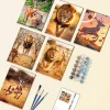 Lion and Deer Mini Paint By Numbers