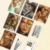 Lion and Girl Mini Paint By Numbers