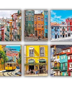 Lisbon Houses Mini Paint By Numbers