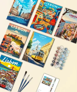 Lisbon Poster Mini Paint By Numbers