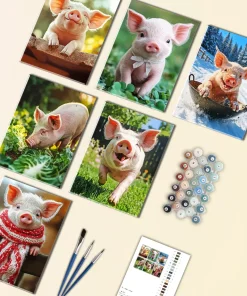 Little Boar Mini Paint By Numbers