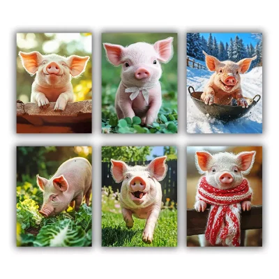 Little Boar Mini Paint By Numbers