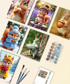 Little Chipmunk Mini Paint By Numbers