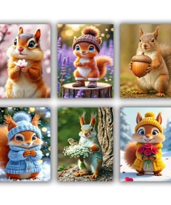 Little Chipmunk Mini Paint By Numbers