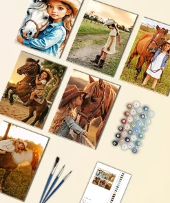 Little Cowgirl Mini Paint By Numbers